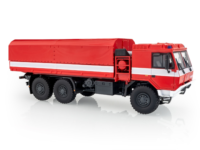 Hot Wheels - TATRA 815-7 Flatbed truck with tarpaulin 6x6 Firetruck -