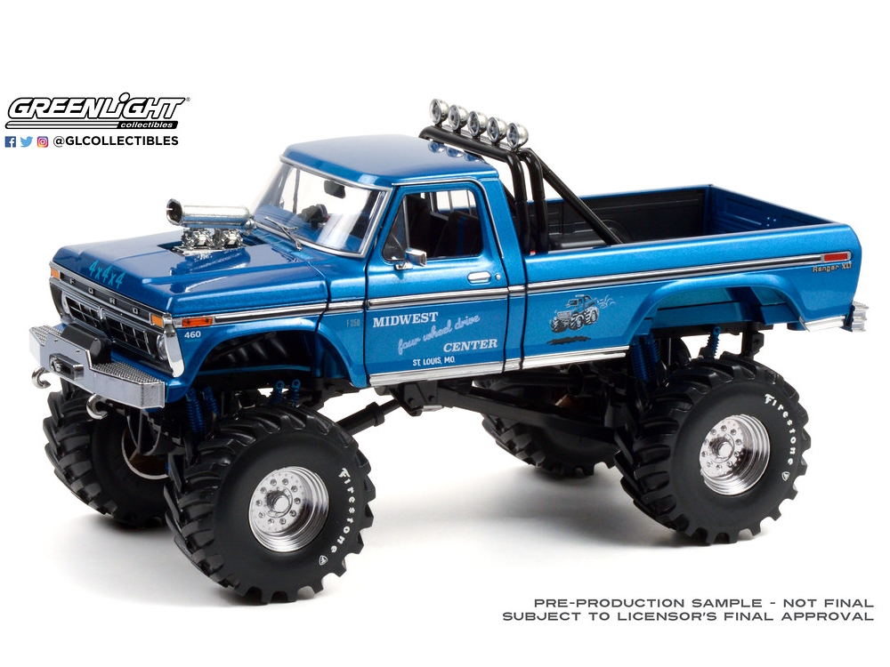 Hot Wheels - Kings of Crunch – Midwest Four Wheel Drive & Performance Center – 1974 Ford F-250 Monster Truck with -