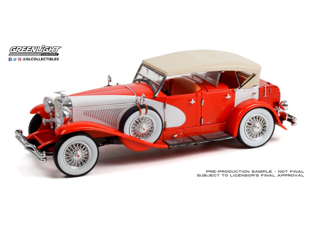 Hot Wheels - Duesenberg II SJ – Red and White (Top-Up) -