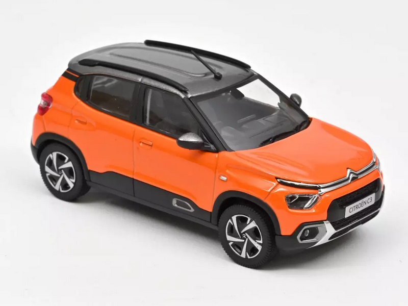 Hot Wheels - Citroën C3 (Indian market) 2021 Orange et Grey -