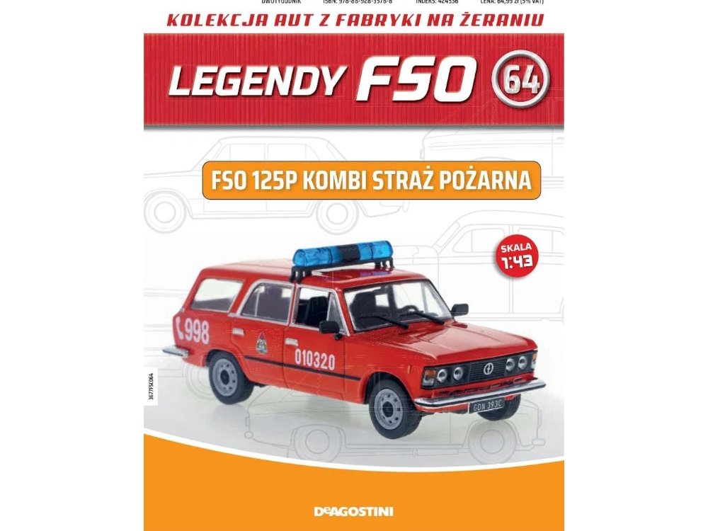 Hot Wheels - FSO 125p Kombi - Straż pożarna -