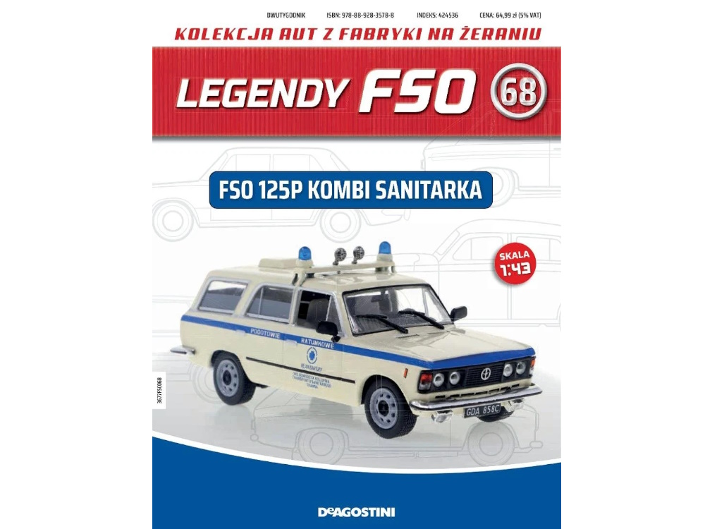 Hot Wheels - Fiat 125p Kombi - Pogotowie -