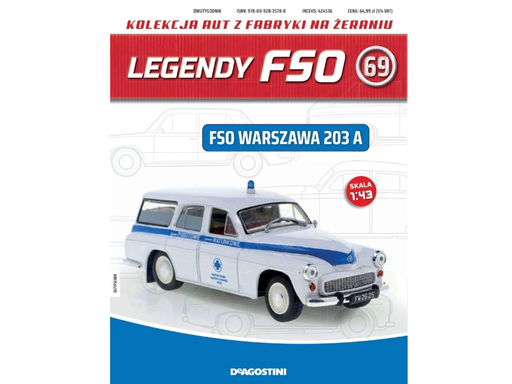 Hot Wheels - FSO Warszawa 203 A - Pogotowie -