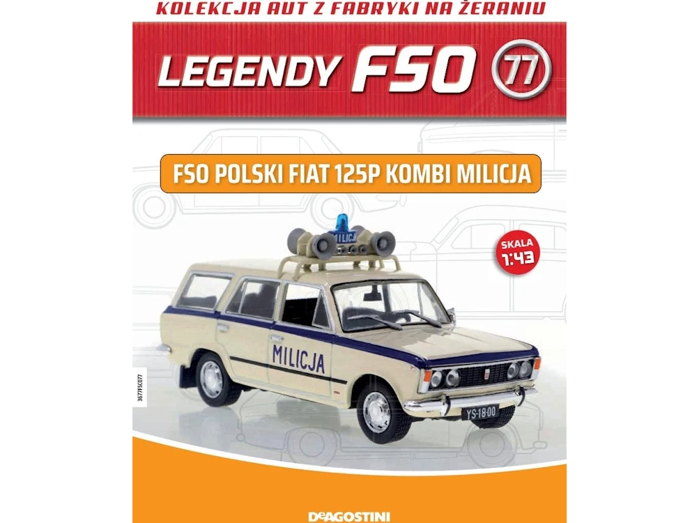 Hot Wheels - FSO Polski Fiat 125p Kombi Milicja -