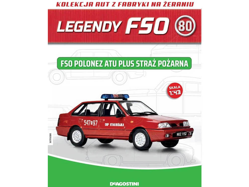 Hot Wheels - FSO Polonez Atu Plus Straż Pożarna -