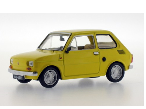 Hot Wheels - FIAT 126P (Maluch) - Light Yellow (Metal Bumpers) - 1973 -