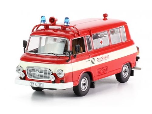Hot Wheels - Barkas B1000 Feuerwher - Red with White Stripe - 1970 -
