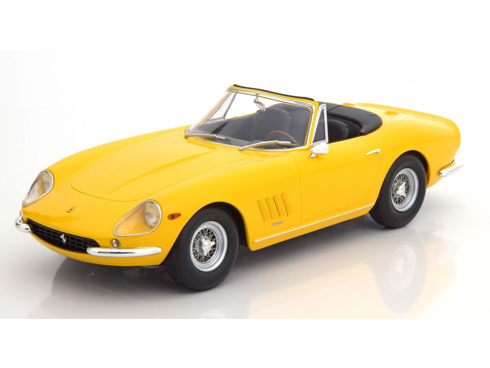 Hot Wheels - Ferrari 275 GTB4 NART Spyder Spoke Rims 1967 gelb -