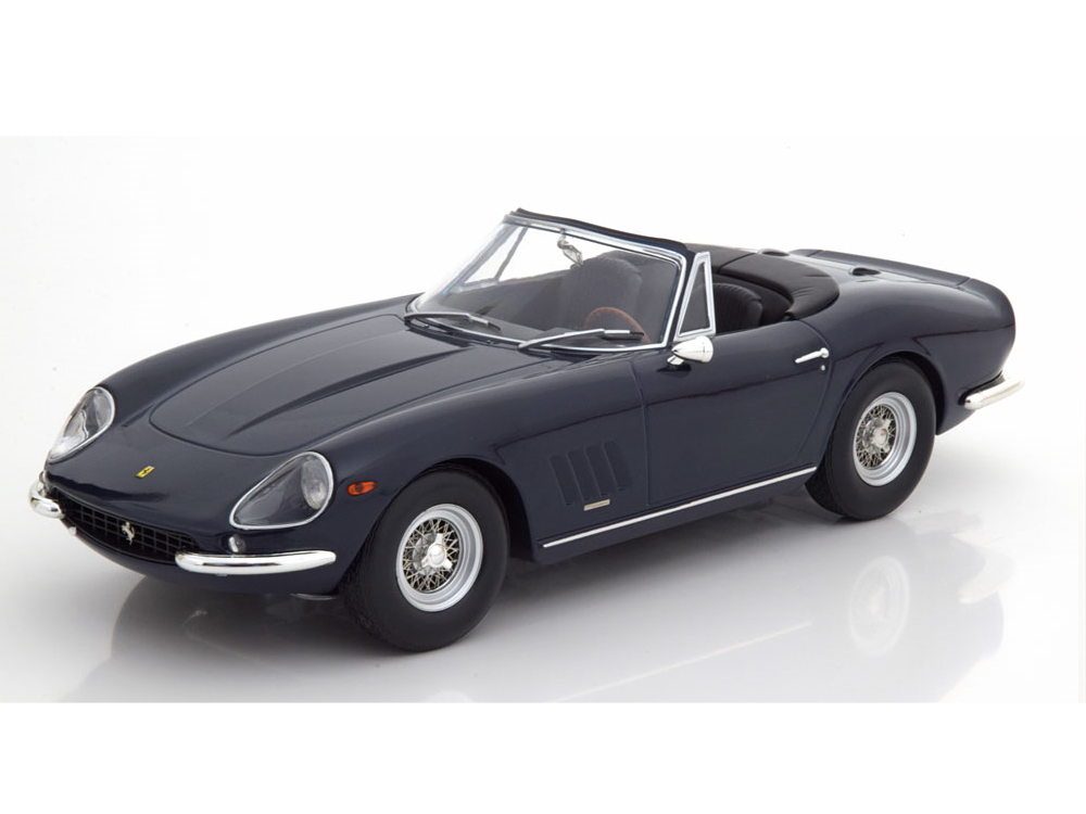Hot Wheels - Ferrari 275 GTB4 NART Spyder Spoke Rims 1967 dunkelblau -