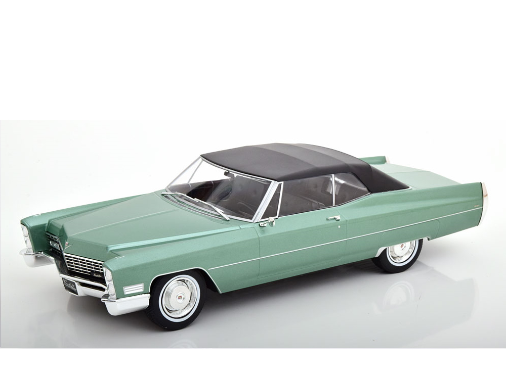 Hot Wheels - Cadillac DeVille Convertible mit Softtop 1967 hellgrün-metallic/schwarz -