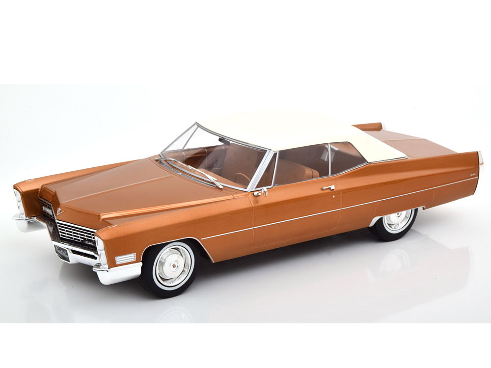 Hot Wheels - Cadillac DeVille Convertible mit Softtop 1967 gold-braunmetallic -