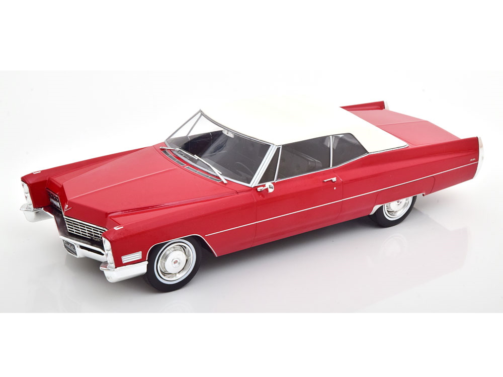 Hot Wheels - Cadillac DeVille Convertible mit Softtop 1967 rot/weiß - 