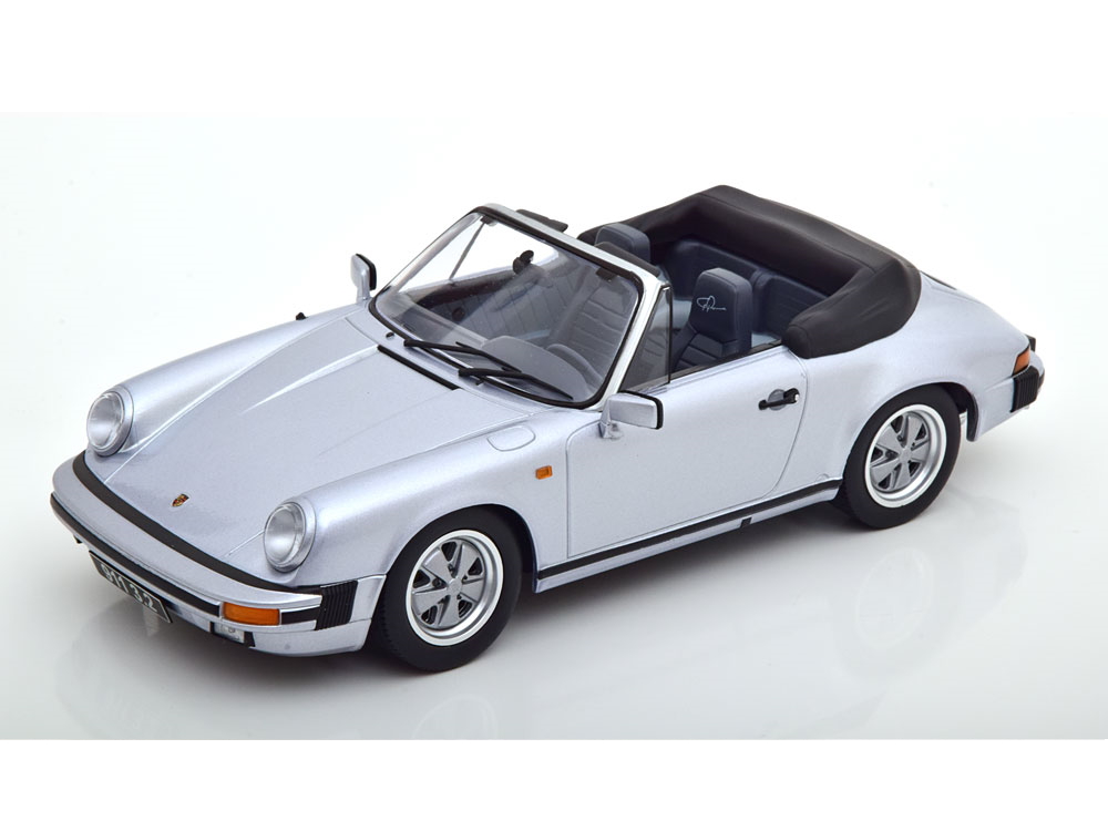 Hot Wheels - Porsche 911 Carrera 3.2 Cabrio 250.000. 911er 1988 silbergrau -