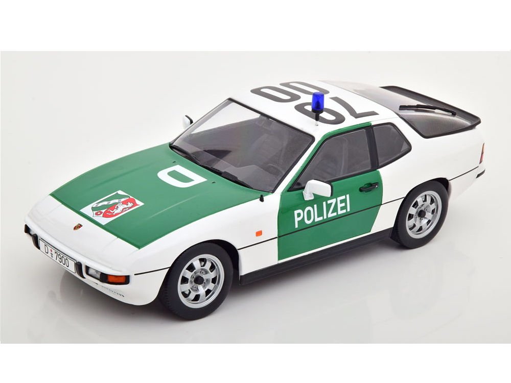 Hot Wheels - Porsche 924 Autobahnpolizei Düsseldorf 1985 grün/weiß -