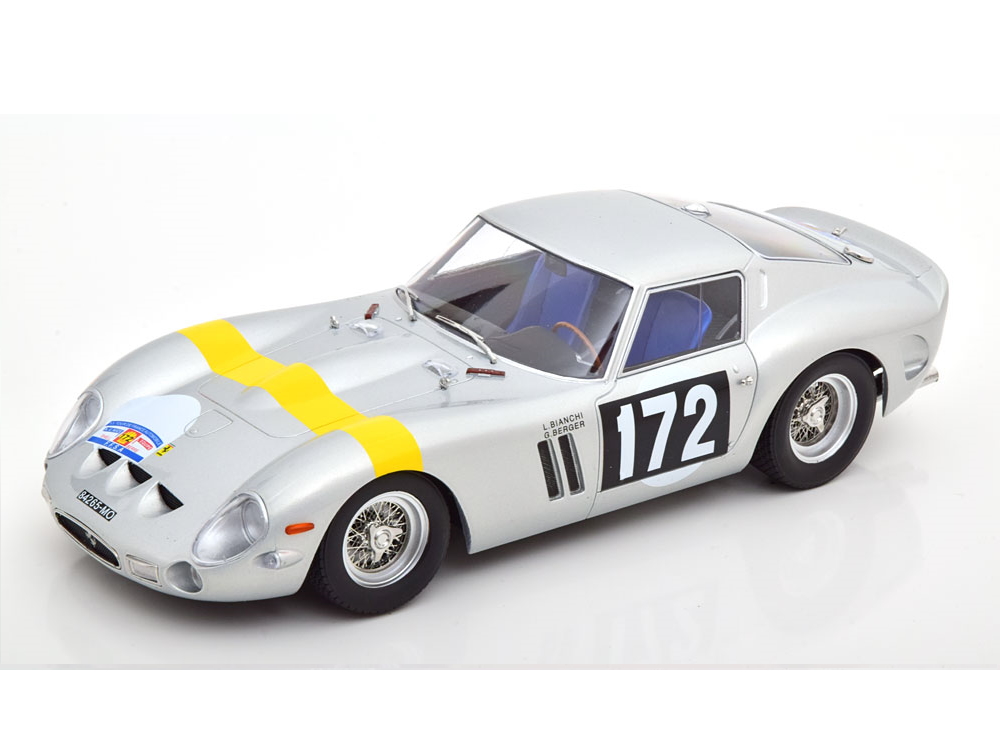 Hot Wheels - Ferrari 250 GTO No.172, Sieger Tour de France 1964 silber/gelb -