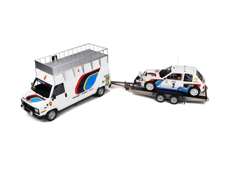 Hot Wheels - Rallye set Monte-Carlo 1985 - Peugeot 205 -
