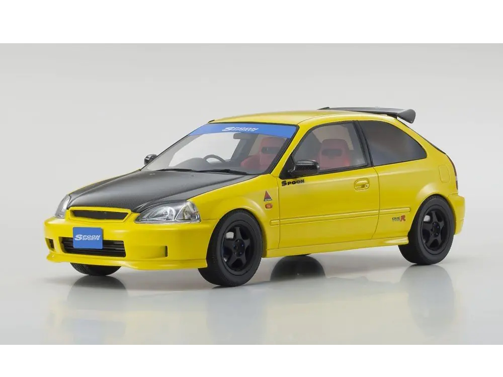 Hot Wheels - Honda Civic Type R (EK9) SPOON (Yellow) Hong Kong Exclusive Model -