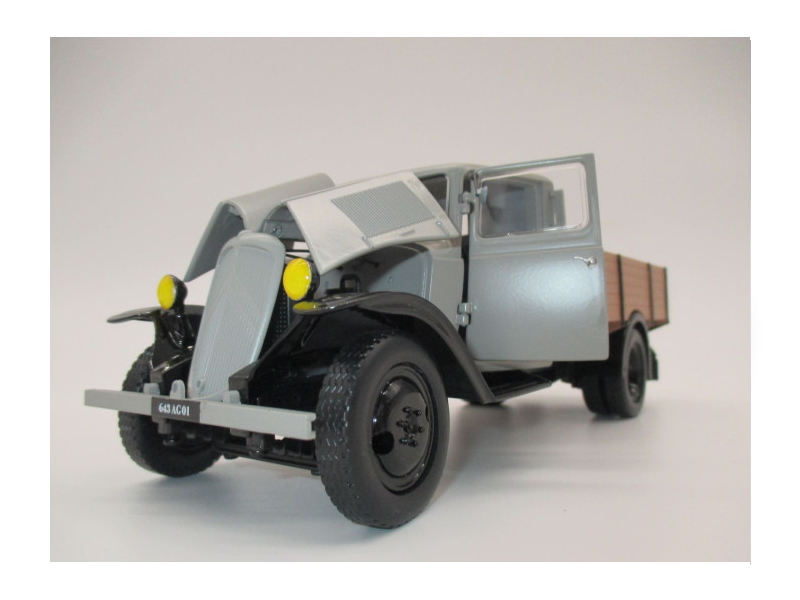 Hot Wheels - CITROEN U23 Cabine Ailes Plates - gris -