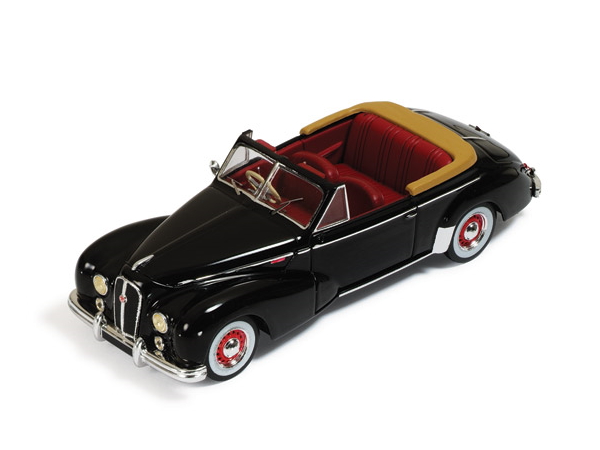 Hot Wheels - Hotchkiss Antheor Cabriolet 1953 Black with Red Interior -