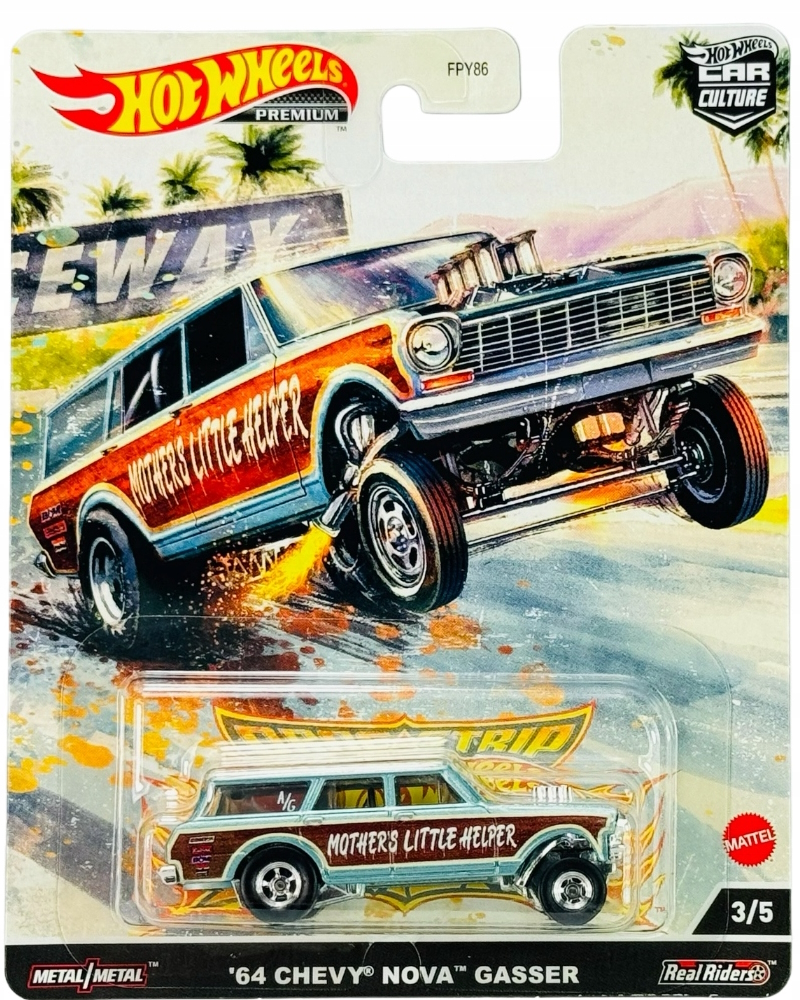 Hot Wheels - `64 Chevy Nova Gasser - HCK21