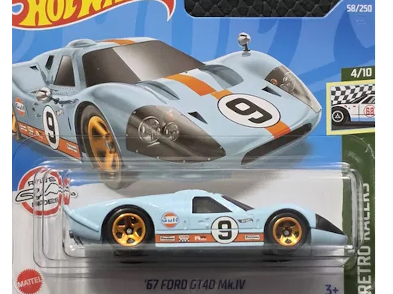 Hot Wheels - `67 Ford GT40 Mk.IV - HCT72