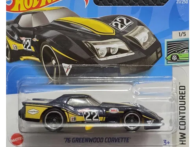 Hot Wheels - `76 Greenwood Corvette - HCV23