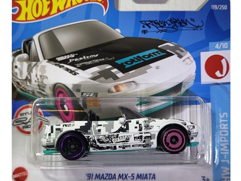 Hot Wheels - `91 Mazda MX-5 Miata - HCV77