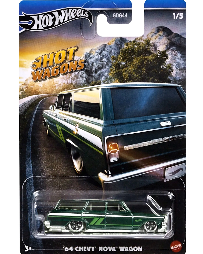 Hot Wheels - `64 Chevy Nova Wagon - HRR89
