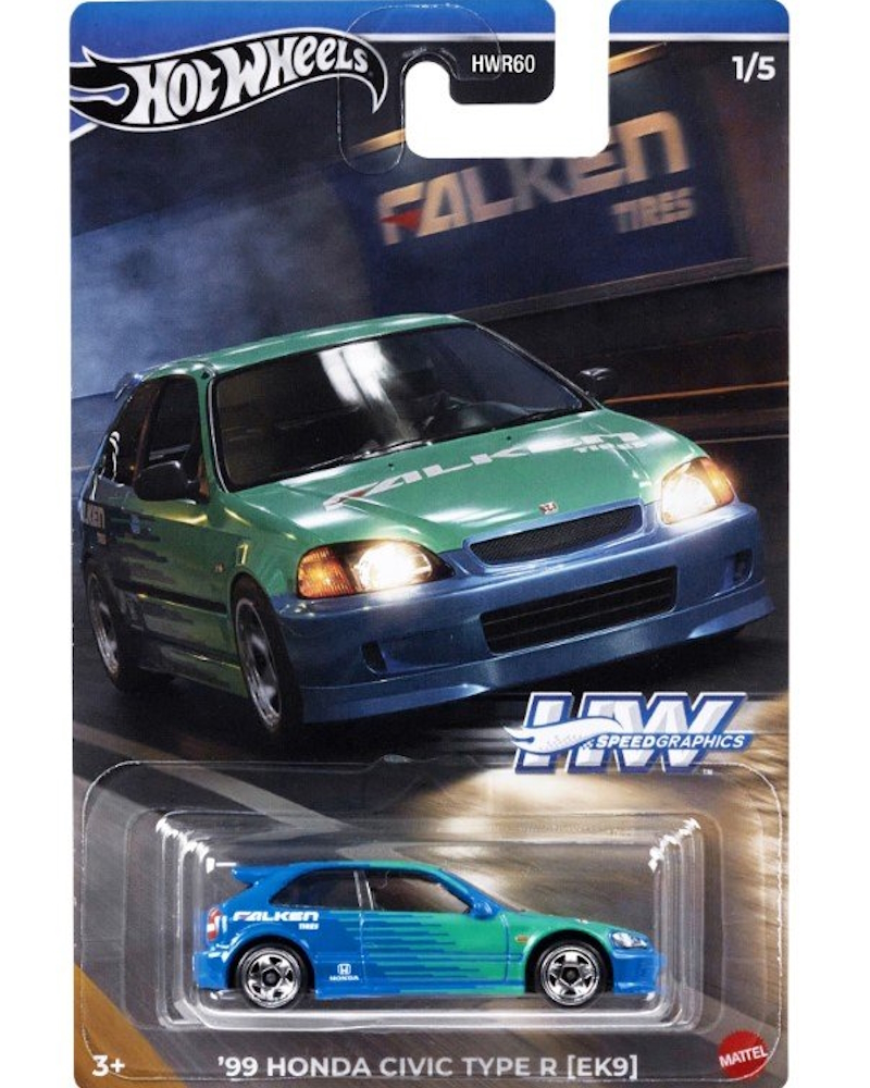 Hot Wheels - `99 Honda Civic Type R (EK9) - HRT09