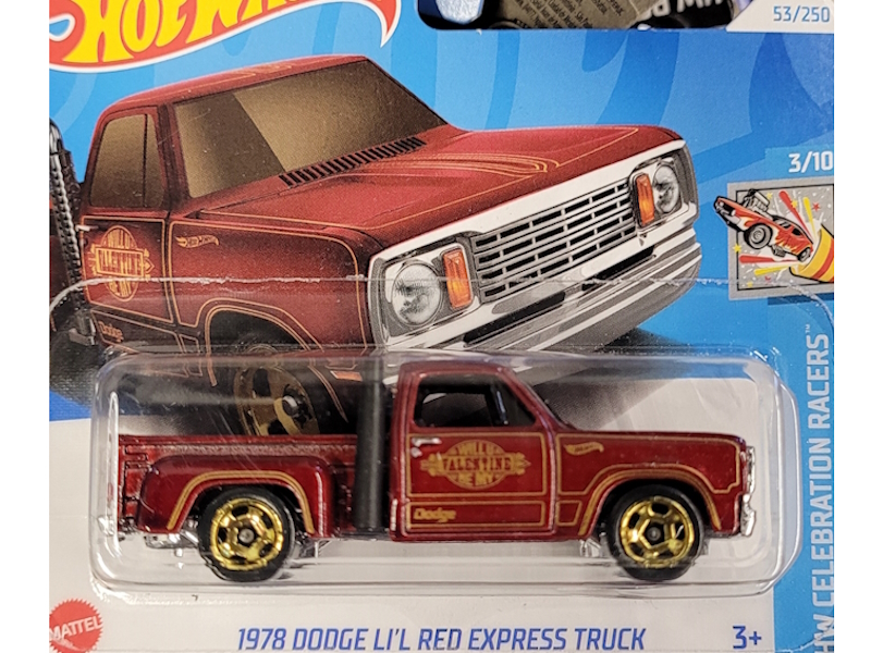 Hot Wheels - 1978 Dodge Li`l Red Express Truck - HRY97