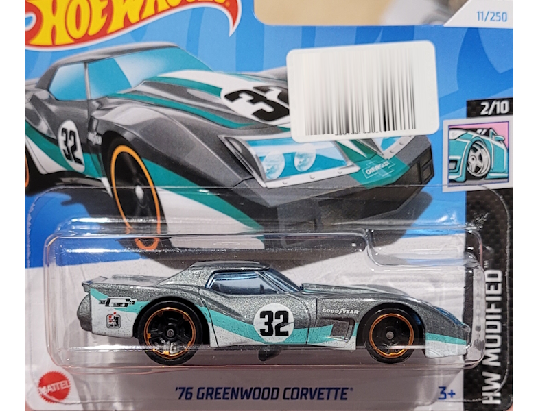 Hot Wheels - `76 Greenwood Corvette - HTD67