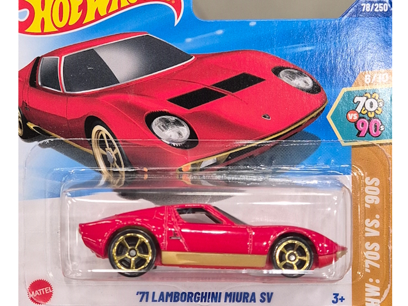 Hot Wheels - `71 Lamborghini Miura SV - HYX22