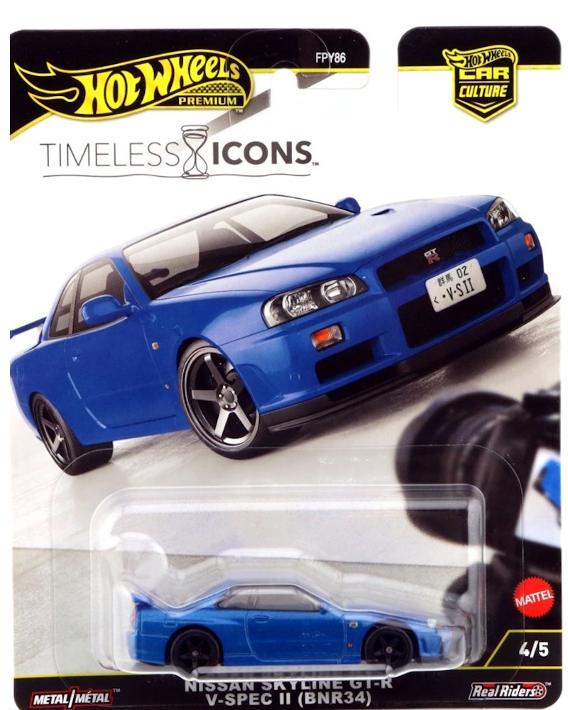 Hot Wheels - Nissan Skyline GT-R V·Spec II (BNR34) - JBK92