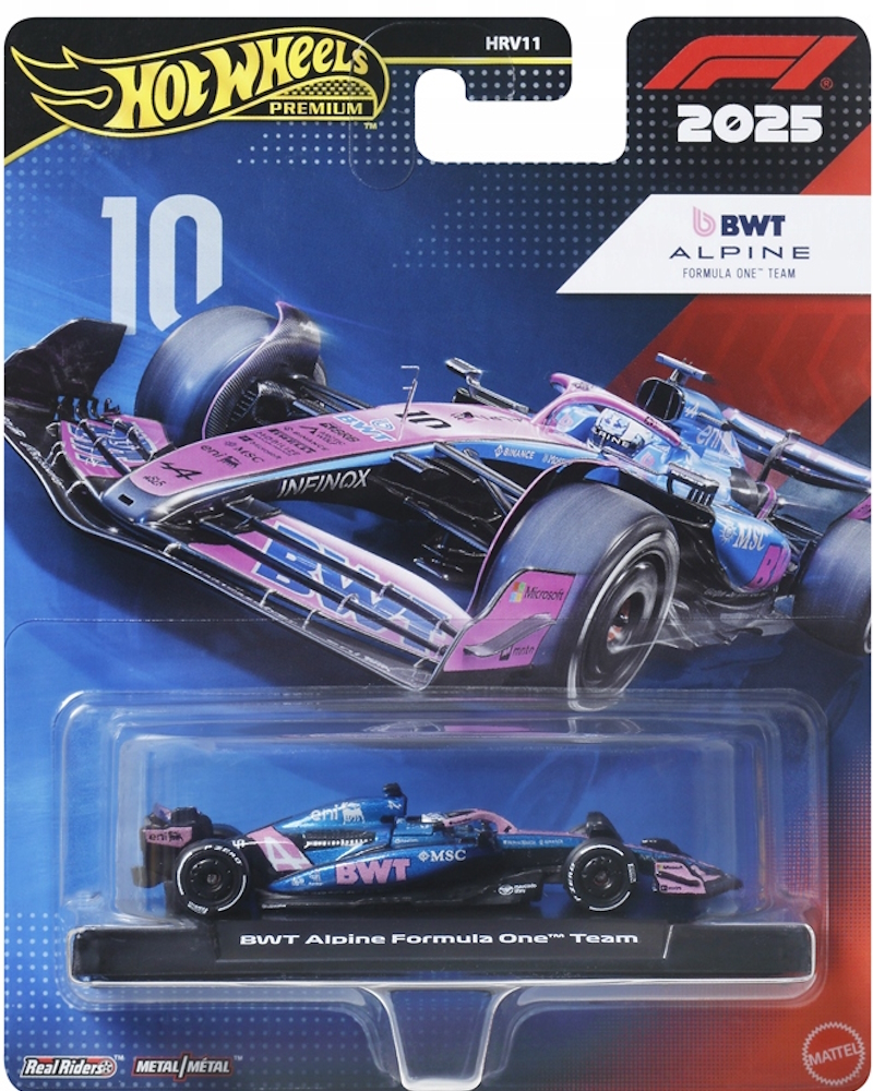 Hot Wheels - BWT Alpine Formula One Team (#10) - JKD82