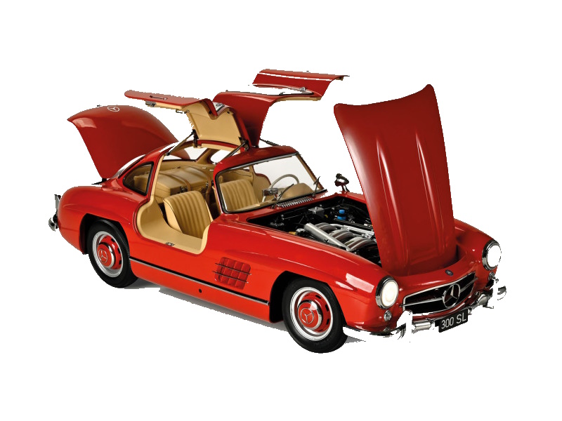 Hot Wheels - Mercedes Benz 300 SLR - red -