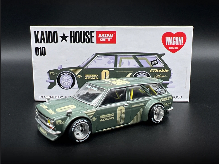 Hot Wheels - Datsun 510 Wagon, OG green -
