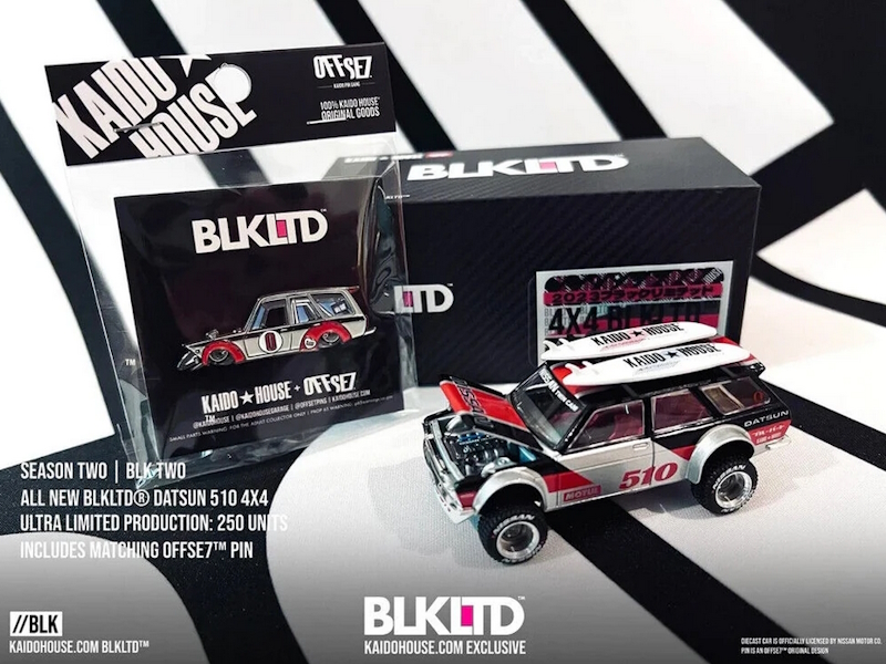 Hot Wheels - Datsun KAIDO 510 Wagon Kaido GT Surf Safari RS KaidoHouse Black Limited -