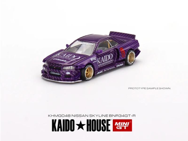 Hot Wheels - Nissan Skyline GT-R (R34) Kaido Works Purple -