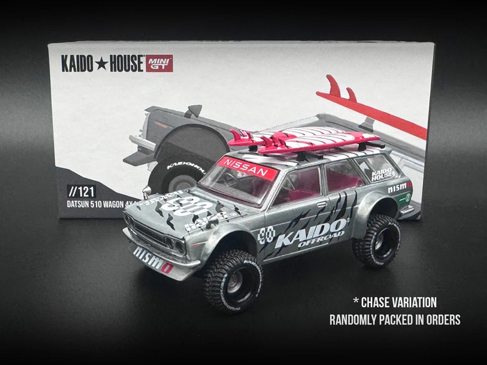Hot Wheels - Datsun 510 Wagon 4x4 Gray -