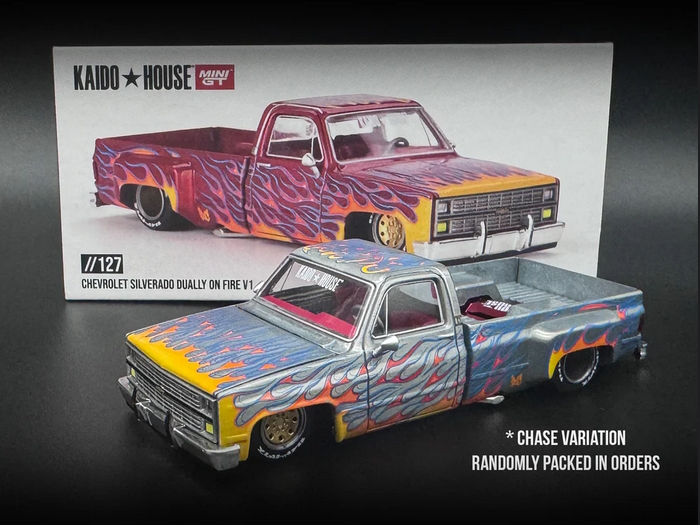 Hot Wheels - Chevrolet Silverado Dually On Fire V1 -