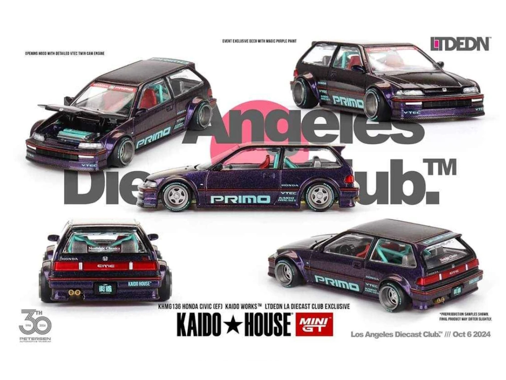 Hot Wheels - Honda Civic (EF) Kaido Works LTDEDN (LA Diecast Club Exclusive) -