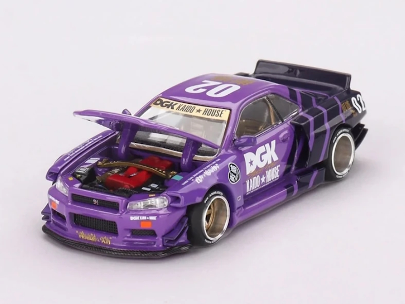 Hot Wheels - Nissan Skyline GT-R (R34) Kaido House X DGK V1 - 