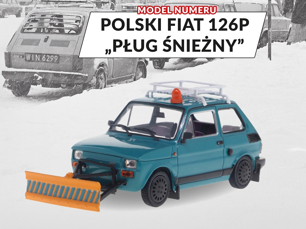 Hot Wheels - Fiat 126p Pług śnieźny -