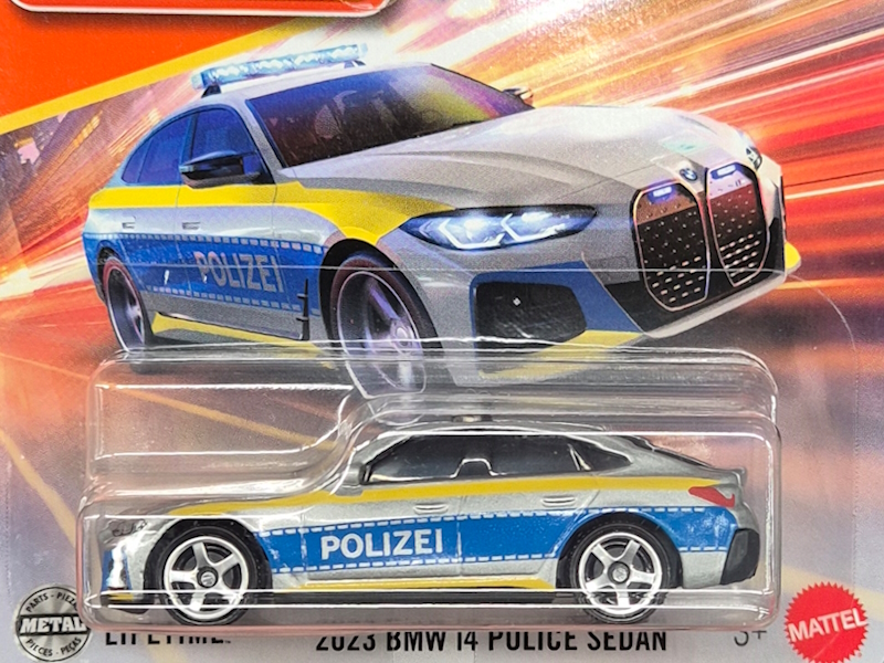 Hot Wheels - 2023 BMW i4 Police Sedan -