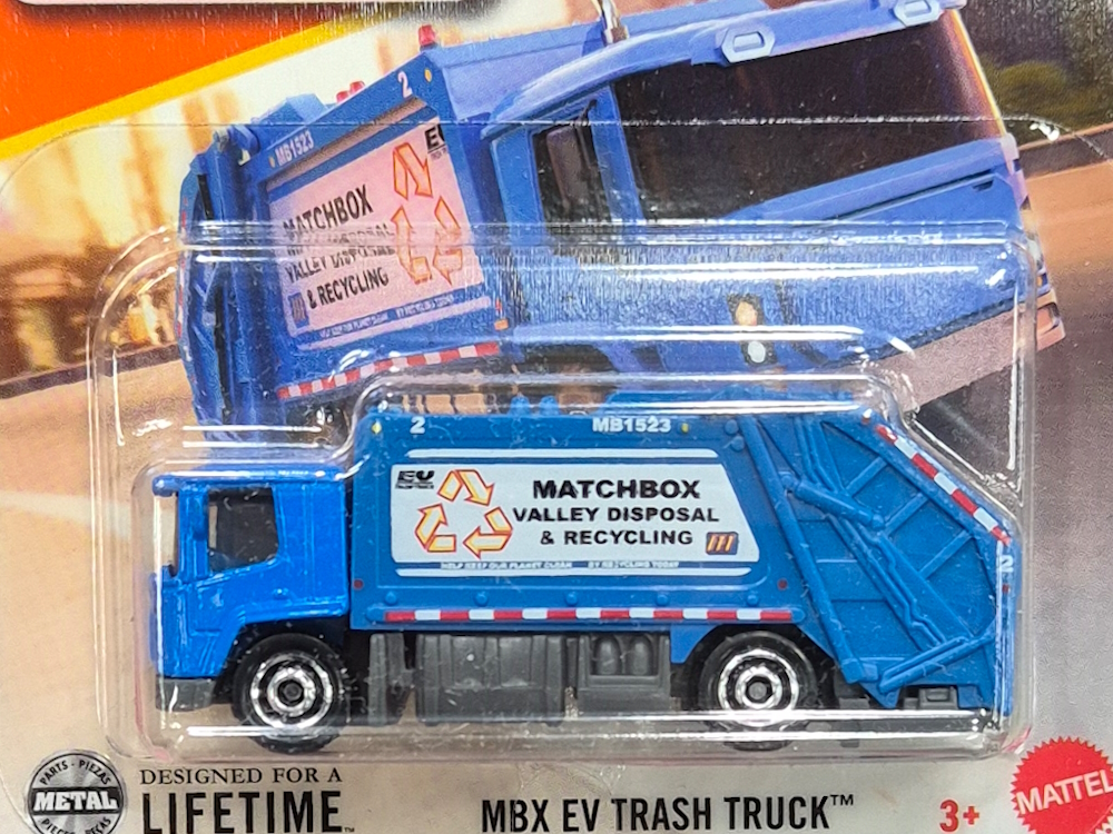 Hot Wheels - MBX EV Trash Truck -