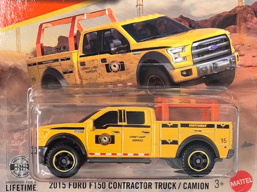 Hot Wheels - 2015 Ford F-150 Contractor Truck -