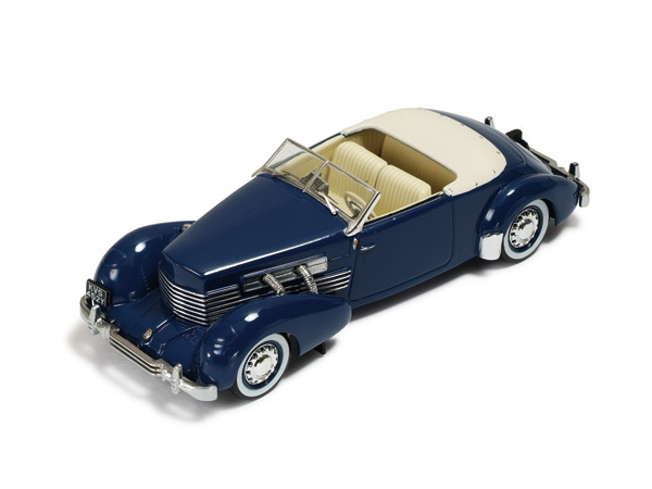 Hot Wheels - Cord 812 Convertible Phaeton 1937 Blue -