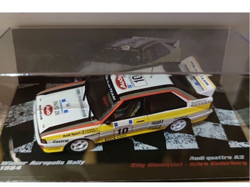 Hot Wheels - AUDI QUATTRO A2 S.Blomqvist - B.Cederberg Rally Acropolis -