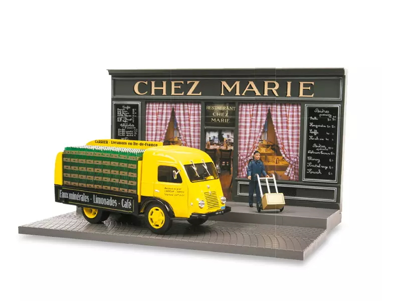 Hot Wheels - Renault Galion - Diorama la tournée du livreur de boissons - 