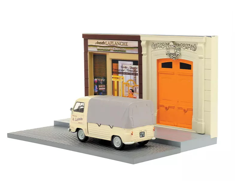 Hot Wheels - Renault Estafette pick-up - Diorama Le menuisier -